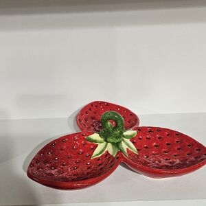 Strawberry Ceramic Serving Dish